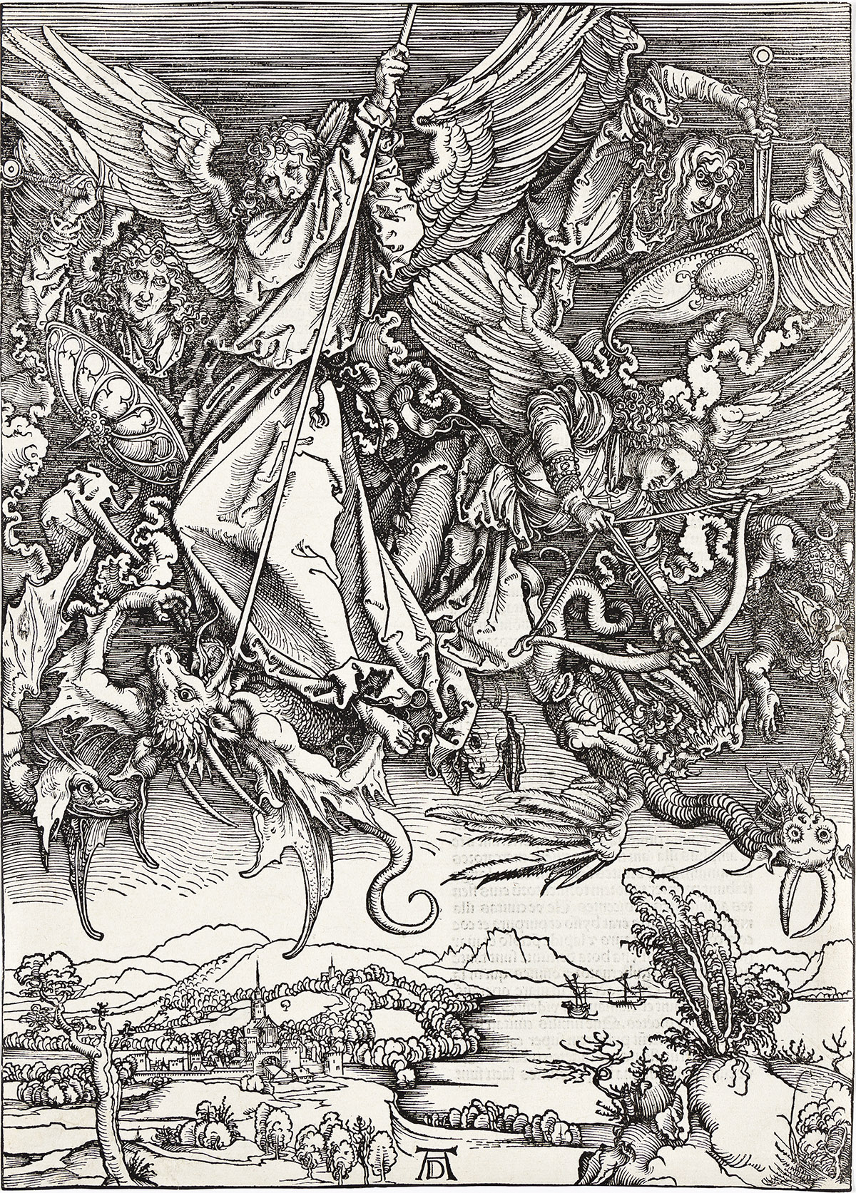 ALBRECHT DÜRER St. Michael Fighting the Dragon.